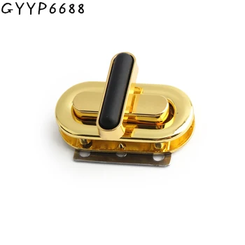 1/5/20készletek ovális forma 41 * 20 mm ovális alakú turn lock 2021-re divatos kézitáska twist lock dekoratív táska kiegészítők