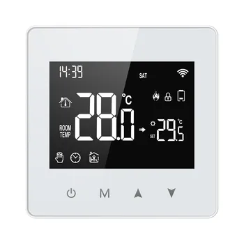1db Tuya ZigBee intelligens termosztát alacsony fogyasztású akkumulátor verzió Vízgázkazán hőmérséklet-szabályozó gázkazán működik Kezdőlap