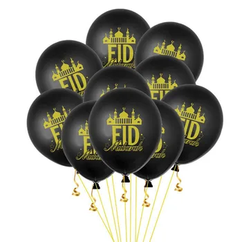 20DB Új 12 hüvelykes hold latex léggömb Eid Mubarak Party ünnepi dekoráció