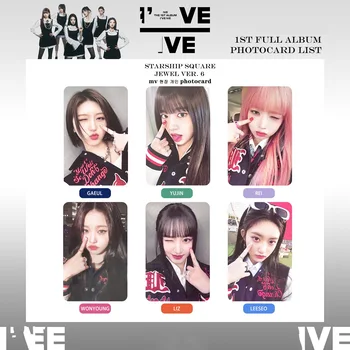 6db/set Kpop Idol IVE Lomo kártyák IVE fotókártyák Fotókártya képeslap rajongói gyűjteménynek