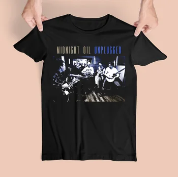 A Midnight Oil Band tagjai Heavy Cotton Black All Size Férfi női ing 1A1283