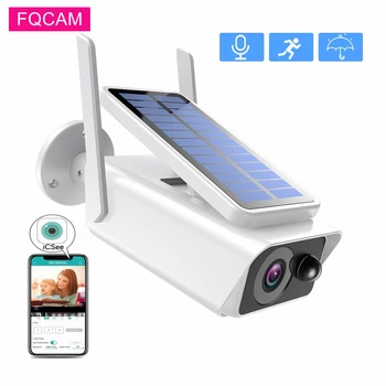  alacsony fogyasztású napelemes kamera Wifi golyó kamera kültéri 2MP ICSEE vízálló éjjellátó vezeték nélküli biztonsági kamera 20M IR infravörös