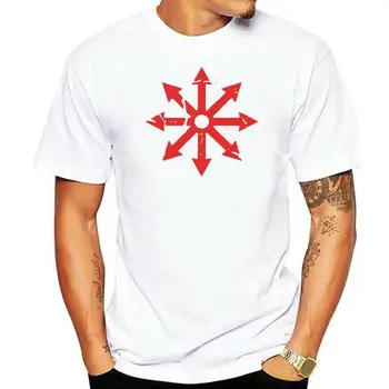 Black Paint Red Chaos Star póló Top férfi póló AN43