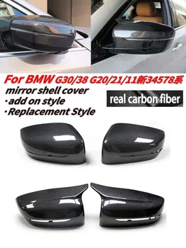 BMW számára új 34578 sorozat G30/38 G20/21/11száraz szénszálas burkolat sarok visszapillantó tükörfedél csere és beillesztési stílusok