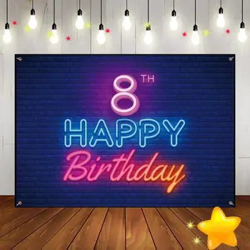 Boldog 8. születésnapot édes háttér Mackó baba zuhany party zöld képernyő hercegnő Smash torta játék herceg nem felfedi fiú