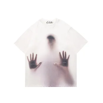 CHICVOY Póló Streetwear Unreal figura Y2K Oversize Tshirt Harajuku Casual Punk Gothic Shirts Casual Cotton Tops Póló Unisex