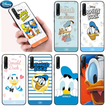Disney aranyos Donald kacsa telefontok Huawei Honor 30i 20S 20E 10i 7A 7S 8A 8S 8C 8C 8X 9A 9C 9X Pro 10X Lite fekete puha tok