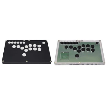DIY ultravékony összes gomb Hitbox Arcade joystick harci bot játékvezérlő PS4 / PS5 / PC/ USB hot-swap Cherry MX
