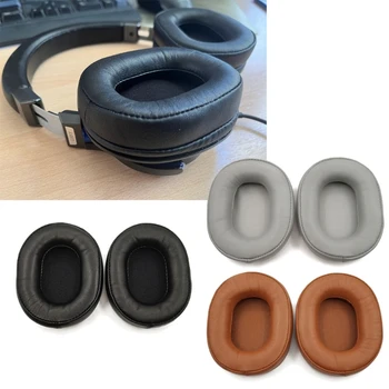 E65A tartós bőr fülpárnák ATH-MSR7-hez MSR7b fülhallgató memóriahabos kerek fülkagylók