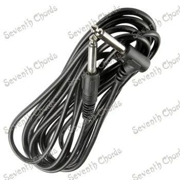  fekete 3m / 10ft elektromos basszusgitár kábel erősítő audio csatlakozó kábel kábel