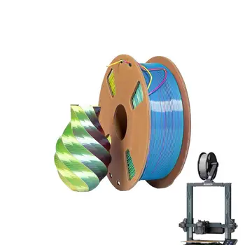 Filament 3D nyomtatóhoz Tri-Color Silk PLA Filament hivatalos 1 kg-os kartonorsó nyomtatóhoz 3D nyomtató tartozékok