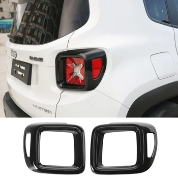 Fényes fekete hátsó lámpaburkolat Hátsó lámpavédő Jeep Renegade Limited Trailhawk Sport Latitude 2015-2018 króm stílushoz