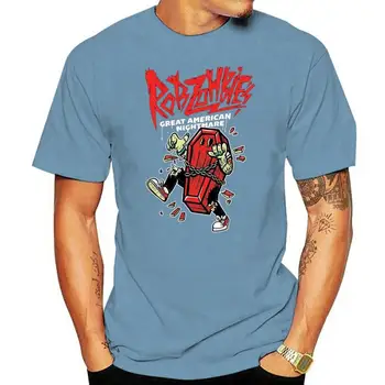 Férfi férfi új póló Rob Zombie Tshirt Black(1)