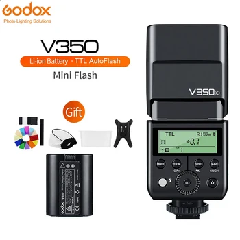 Godox V350C V350N V350S V350F V350O TTL HSS Camera Speedlite Flash beépített lítium akkumulátor Canon Nikon Sony Fuji Olympus