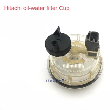 Hitachi zax200 210 360-5a olaj-víz szeparátor szűrőpohár érzékelővel, átlátszó vízgyűjtő csésze kotrógép