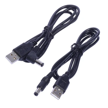 Hordozható USB–DC5,5 x 2,1 mm-es töltővezeték Mini kijelzőhöz Egyenes/ferde dugó L41E