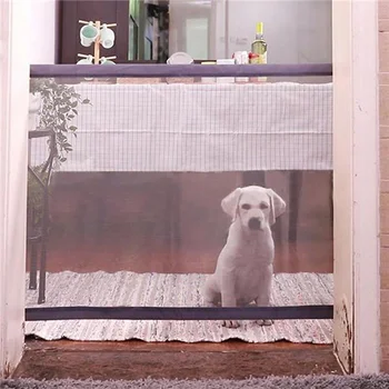 Háziállatok termékek Beltéri védelem a kutyatartási hely ellen Biztonsági kerítéskapu háló erkély háziállatok számára Akadály Biztonsági ajtóvédő kutyáknak