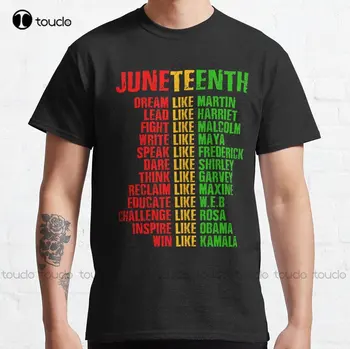 Juneteenth Classic póló munkaingek nőknek Kültéri egyszerű Vintag alkalmi pólók egyedi ajándék Xs-5Xl nyomtatott póló utcai ruházat