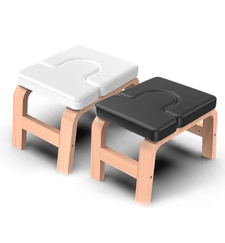 Jóga inverziós szék jóga kézenállás chaitömör fa fordított széklet multifunkcionális kényelmes otthoni fitnesz fordított szék