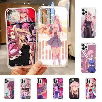 Jövőbeli napló Gasai Yuno anime telefontok iPhone 7 8 Plus X Xr Xs 11 12 13 Se2020 Mini mobil iPhones 14 Pro Max tok