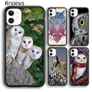 Krajews Eagle Owl Wild Bird telefontok tok iPhone 15-höz SE2020 14 6 7 8 plus XS XR 11 12 mini 13 pro max coque Shell Fundas