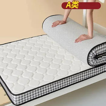 Latex matrac párnázott huzat kollégiumi hallgatók számára egyszemélyes ágy összehajtott tatami szőnyeg kemény szőnyeg