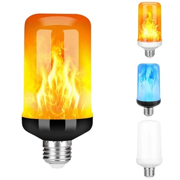 LED lánghatás izzó E27,Dekoratív villogó valósághű tűzlámpák izzó,Fesztivál dekorációs lámpa