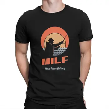 MILF férfi póló horgászat megkülönböztető poliészter póló grafikus pulóverek hipszter