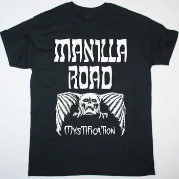 Misztifikáció By Manilla Road pamut fekete teljes méretű uniszex póló HH480 hosszú ujjú