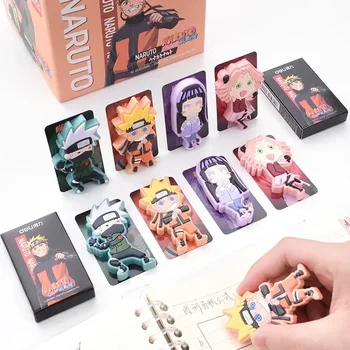 Naruto háromdimenziós radír Gyermek tanulási írószer kellékek Kawaii Japán írószer Anime radír gyermek ajándékok