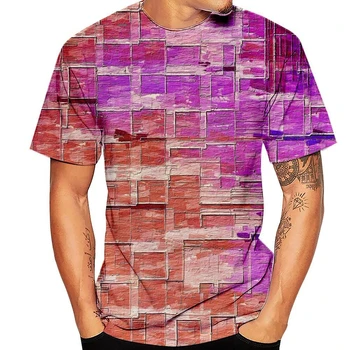 New Texture 3D póló férfi alkalmi menő személyiség pólók