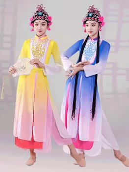 Rózsaszín tinta Huadan előadás jelmezek gyermekdrámához Huadan előadási jelmezek lányoknak Chinoiserie
