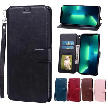 Samsung Galaxy A22 A12 A02s pénztárca flip telefontok esetén Bőr kártyatartó mágneses hátlap Galaxy A22s A02 Funda készülékhez