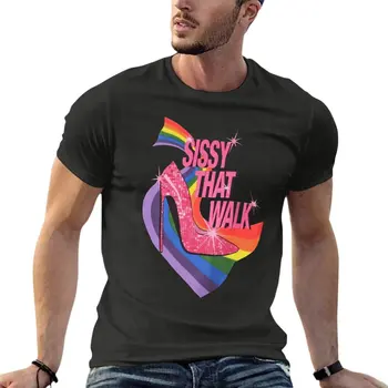 Sissy That Walk Rupaul Drag Race Queen Gay Oversize póló Divat Férfi ruhák 100% pamut Streetwear Plus size felsők póló