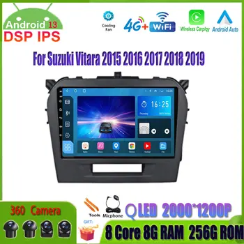 Suzuki Vitara 2015, 2016, 2017, 2018, 2019 Android 13 autórádió multimédia lejátszó GPS navigáció sztereó BT WIFI DSP 360Kamera