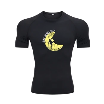 Szeretek magas inget kapni Sziklahegymászó ajándék póló pólók Új design pamut alkalmi tengerparti férfiak Harajuku Camisas