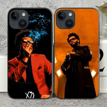 T-A Weeknd-D telefontok iPhone 15-höz 14 13 12 11 X XR XS XSMAX 8 7 Plus Mini Pro Max puha fekete telefontok