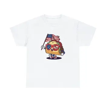 Taco napszemüveg Amerikai zászló USA vicces július 4-i ing