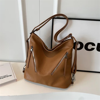 Trendy Cool Bag Women 2023 Új divatos hónalj táska textúra Egyszínű Nagy kapacitású válltáskás bevásárlótáska táska zsák