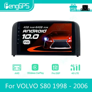 VOLVO S80 1998 - 2006 Android autórádióhoz sztereó multimédia lejátszó 2 Din Autoradio GPS navigáció PX6 egység képernyő kijelző