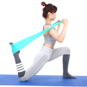 Yoga Pilates nyújtási ellenállás szalag edzés fitnesz szalag edzés rugalmas edzés fitnesz gumi 150Cm természetes gumi edzőterem