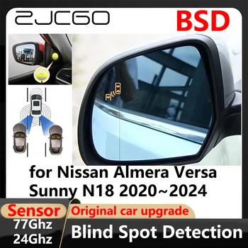 ZJCGO BSD holttérfigyelő sávváltást segítő parkolássegítő vezetés Warnin Nissan Almera Versa Sunny N18 2020~2024