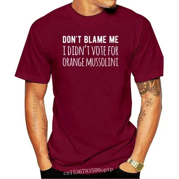 Új férfi póló Nem szavaztam az Orange Mussolini női pólóra