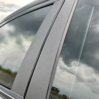 Matt fekete autó ajtó ablak oszloposzlopok díszítő burkolatok matrica Kia Sportage 2017 2018 2019 2020 2021 2022 Automatikus kiegészítők