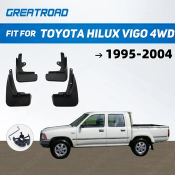 Sárvédők Toyota Hilux VIGO 4WD1995-2004 számára futódeszkákkal Sárfogó Sárvédők Sárvédők Első hátsó fedél